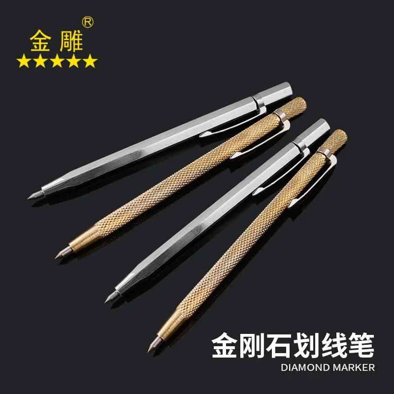 

1pcs Diamond Ceramics Engraving Marking Stylus Pen Tile Glass Cutter Carved Metal Alloy Marking Stylus Pen Leather Tool