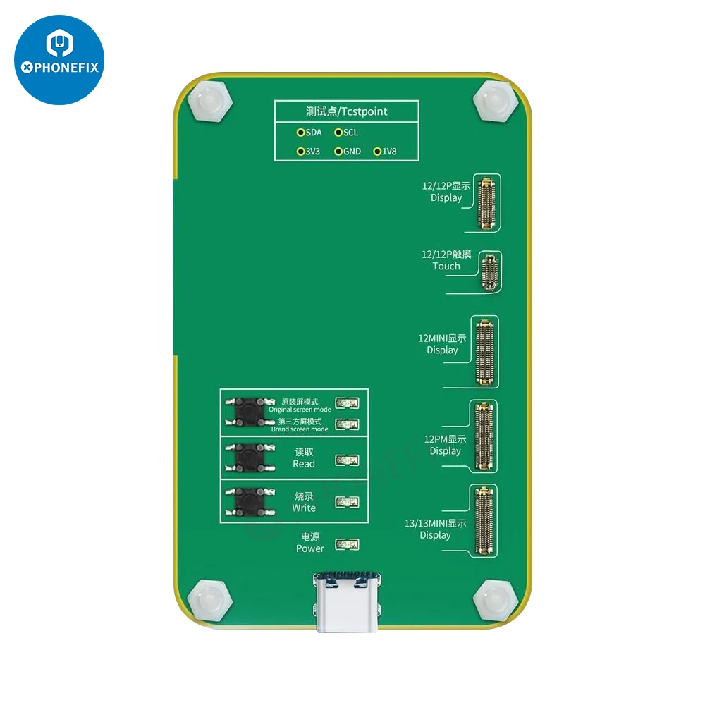 

JC V1S PRO LCD Screen Photosensitive Data Read Write Programmer for iPhone 12 13 original/non-original Screen Color Recovery