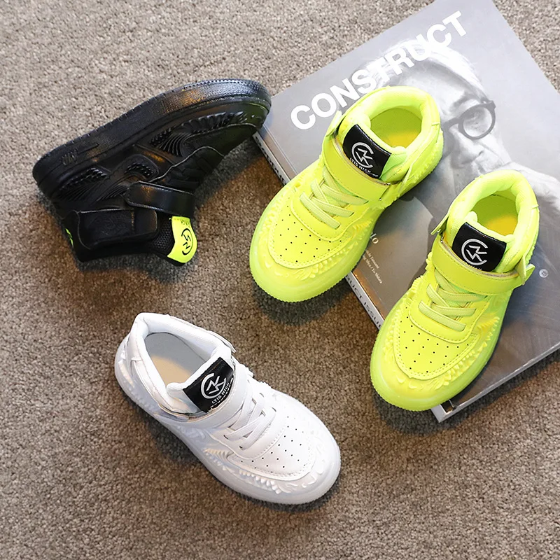 

Boys' and girls' shoes 2022 spring and autumn children's classic suede high top Canvas Shoes Boys' and girls' side zipper shoes