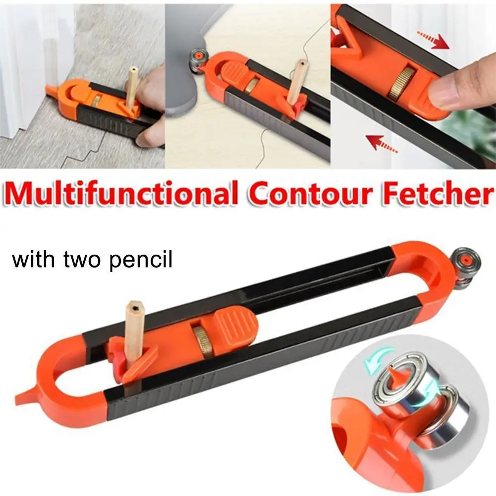 

Durable Profile Scribing Ruler Contour Gauge With Lock Adjustable Locking Precise Woodworking Measuring Gauge Measurement Tool