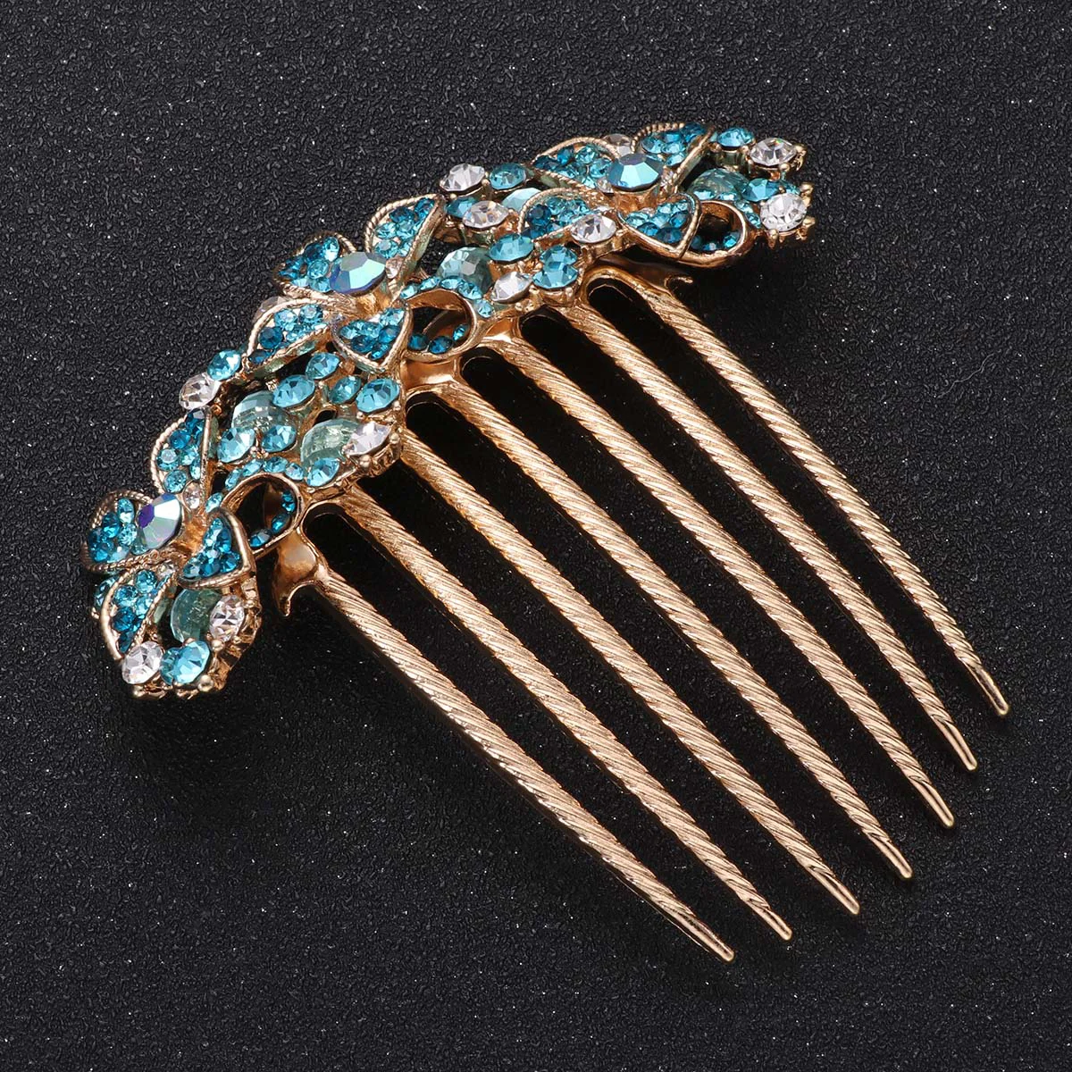 

Hair Comb Wedding Bridal Accessories Bride Clip Flower Crystal Women Rhinestones Combs Side