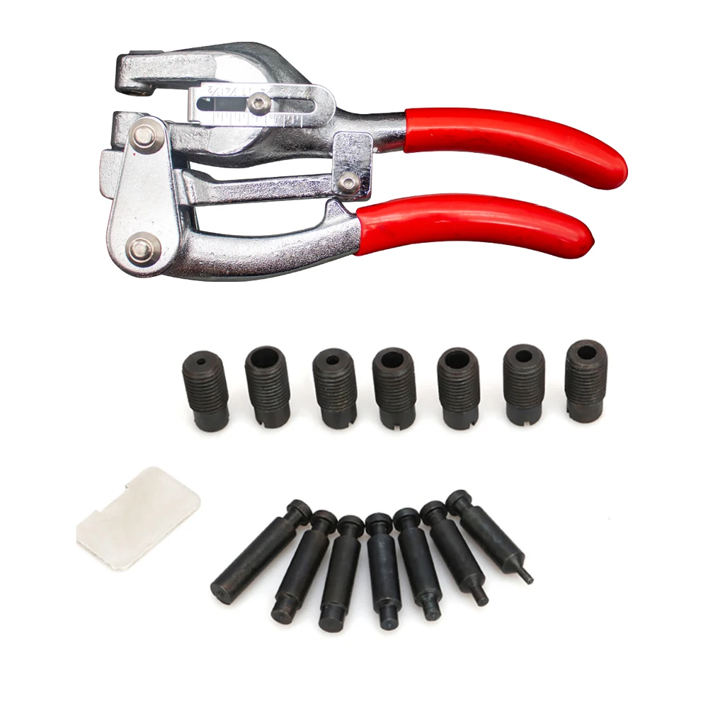 Hand-Held Power Punch Kit Carbon Steel Iron Plastic Hole Punch Pliers Puncher Kit For Stainless Steel Aluminum Leather
