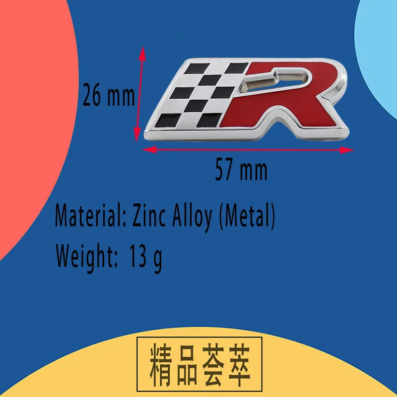 Премиальный металлический гоночный флаг R для Leon Cupra ALTEA IBIZA TOLEDO ограниченной серии автомобильный крыло заднего багажника декоративная эмблема значок наклейка.
