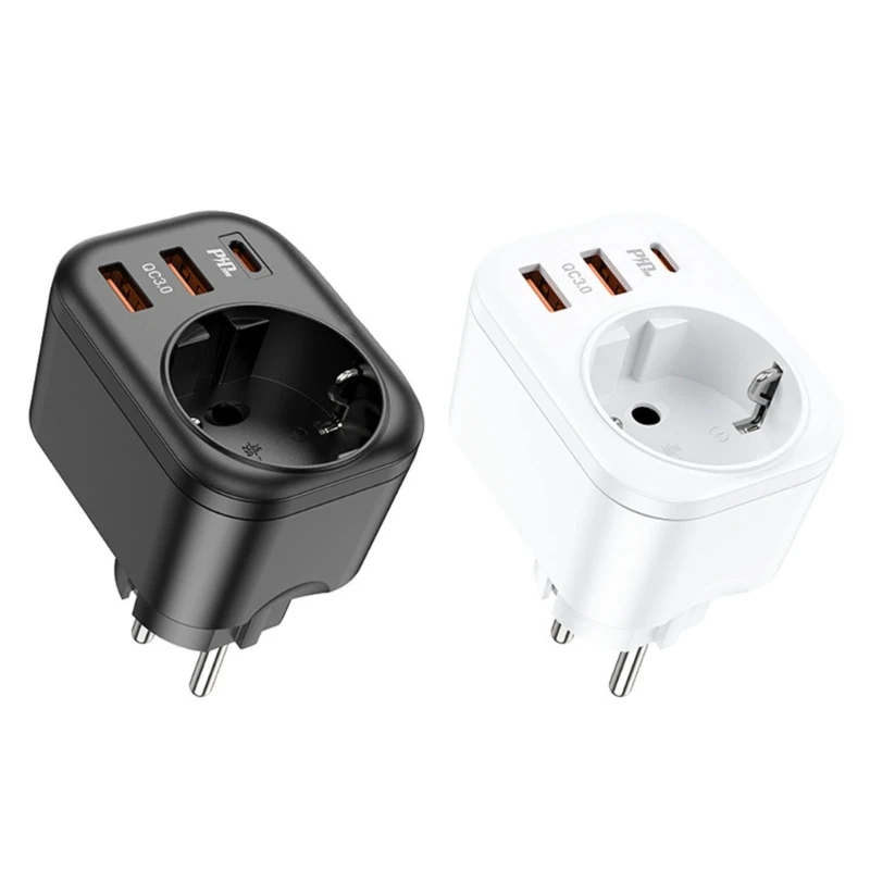 

Type-C PD20 QC3.0 Block Plug Power-Cube Station Portable W3JD