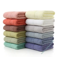 100 cotton soft comfortable bath towel solid color pure cotton towels bathroom 70x140cm