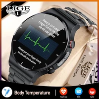lige 2022 ecgppg smart watch men 360360 hd heart rate blood pressure watch fitness sports waterproof men smartwatch for xiaomi
