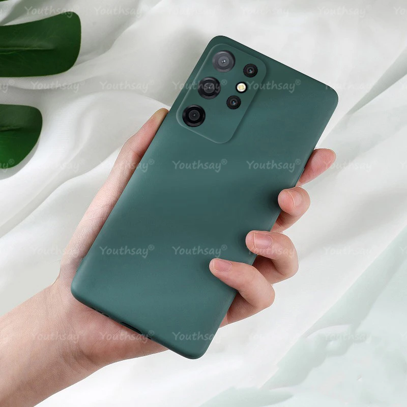 For Samsung Galaxy S22 Ultra Case For Samsung S22 Ultra Case Silicone Plain Protector Rubber Soft Cover Galaxy S22 Ultra Cover