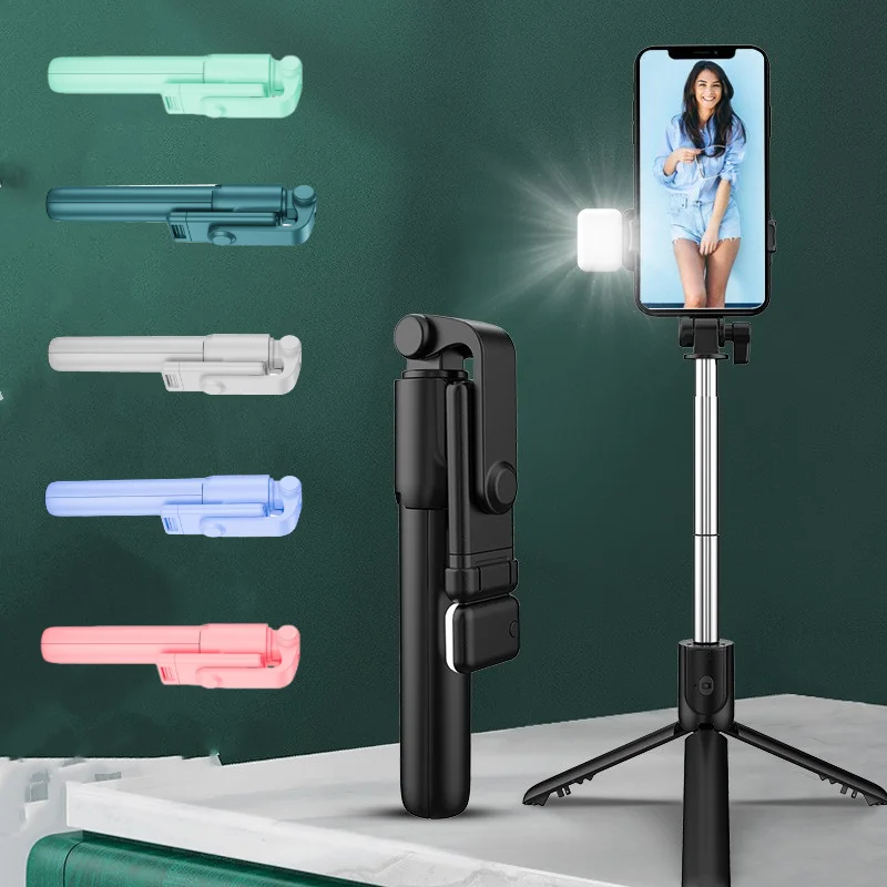

Lengthened Selfie Stick Tripod For Mobile Holder Bluetooth Remote Control Wireless Foldable Tripod Shutter With Fill In Light