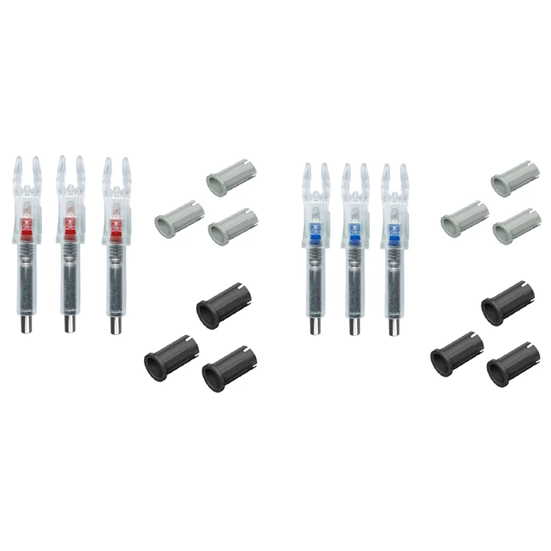 

2Set Automatically LED Lighted Nock Fits G, X, And S Series Arrows With 4.2Mm/165 Inside Diameter Red & Blue