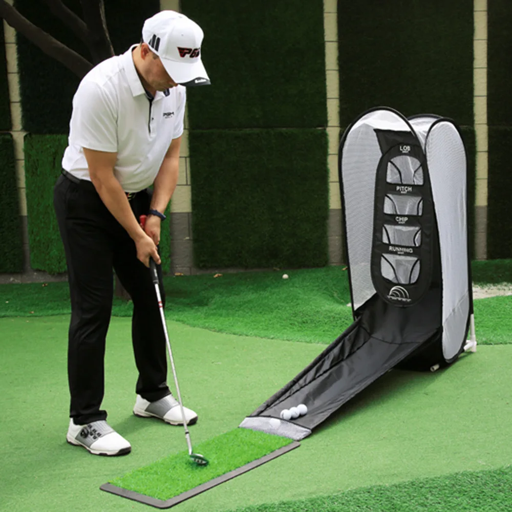 Golf Chipping Hitting Trainer practice Net Portable Sui Intended Fold Superimposed Indoor And Outdoor Are Available