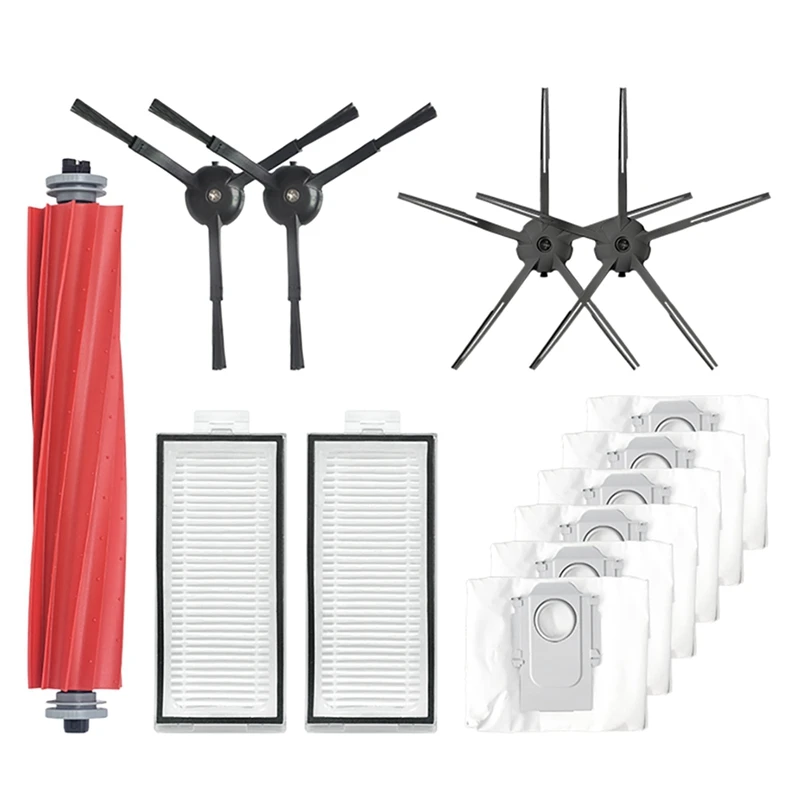 

Main Brush Rubber Brush Dust Bag For Xiaomi Roborock Q7 Max / Q7 Max+ Robot Vacuum Parts