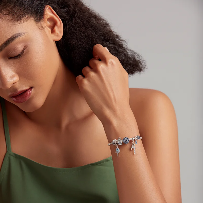 WOSTU 100% Настоящее Стерлинговое Серебро 925 пробы ослепительные циркониевые