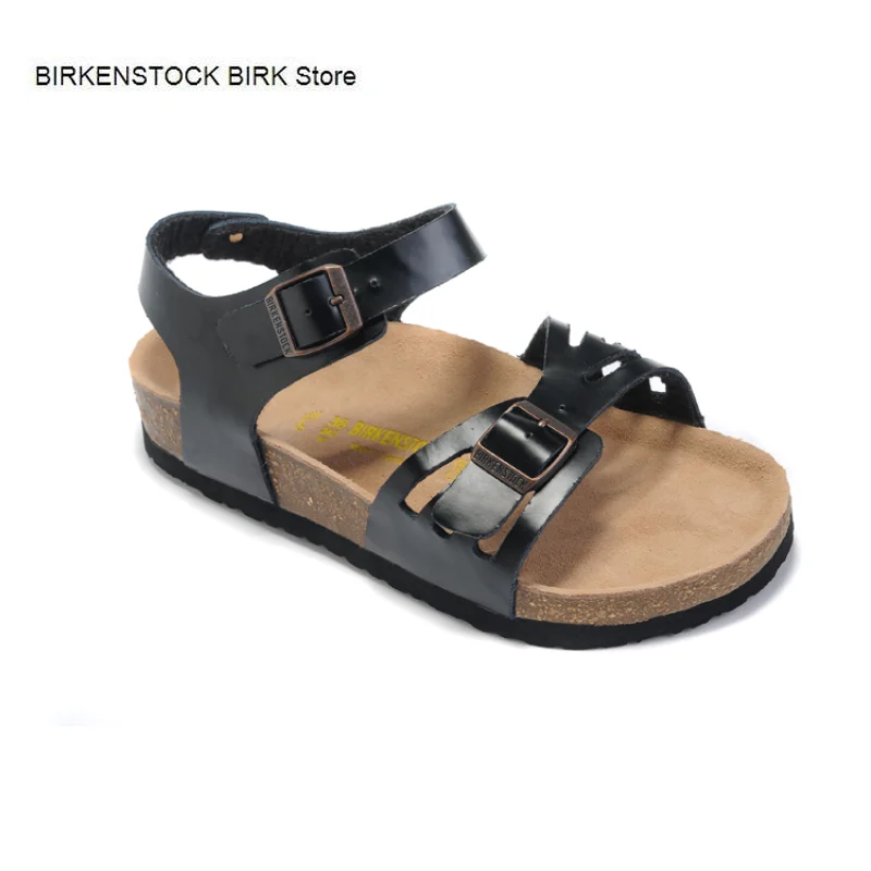 Free Shipping BIRKENSTOCK BIRK Summer Fashion Sandals, Cork Bow, Casual Couple for Men and Women, Roman Shoes, Beach Shoes