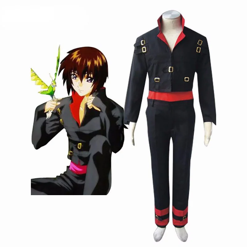 Новый черный мужской детский мобильный костюм Gundam Seed/Destiny Kira Yamato Manga Косплей