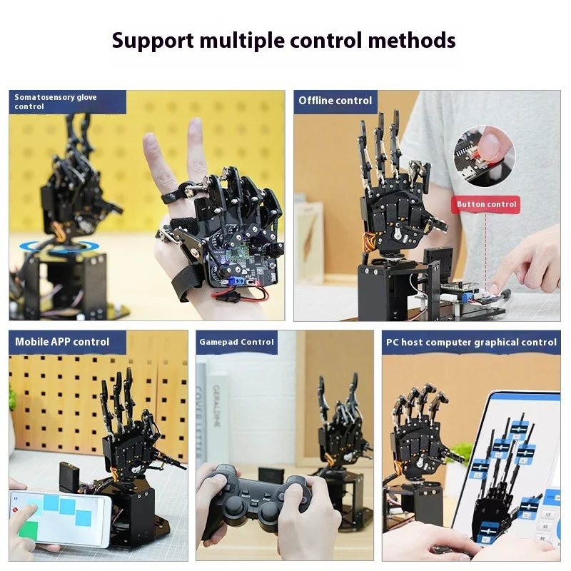 Фото Bionic Robotic Hand Palm UHand2.0 Соматосенсорный/робот с открытым исходным кодом/совместим с программируемым Arduino/STM32 №3