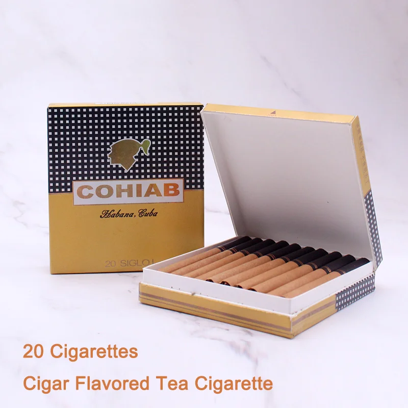20 сигарет без никотина сигареты чай табак Вкус высококачественных кубинских