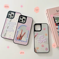 ins pink letter luxury lens phone cases for iphone 13 12 11 pro max xr xs max 8 x 7 se 2020 lady girl shockproof soft shell gift