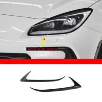 for 22 toyota 86subaru brz headlight brow trim panel trim stickers car exterior styling trim accessories real carbon fiber