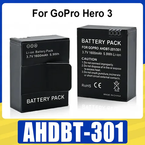 Аккумулятор da da xiong 1600 мАч для GoPro Hero 3