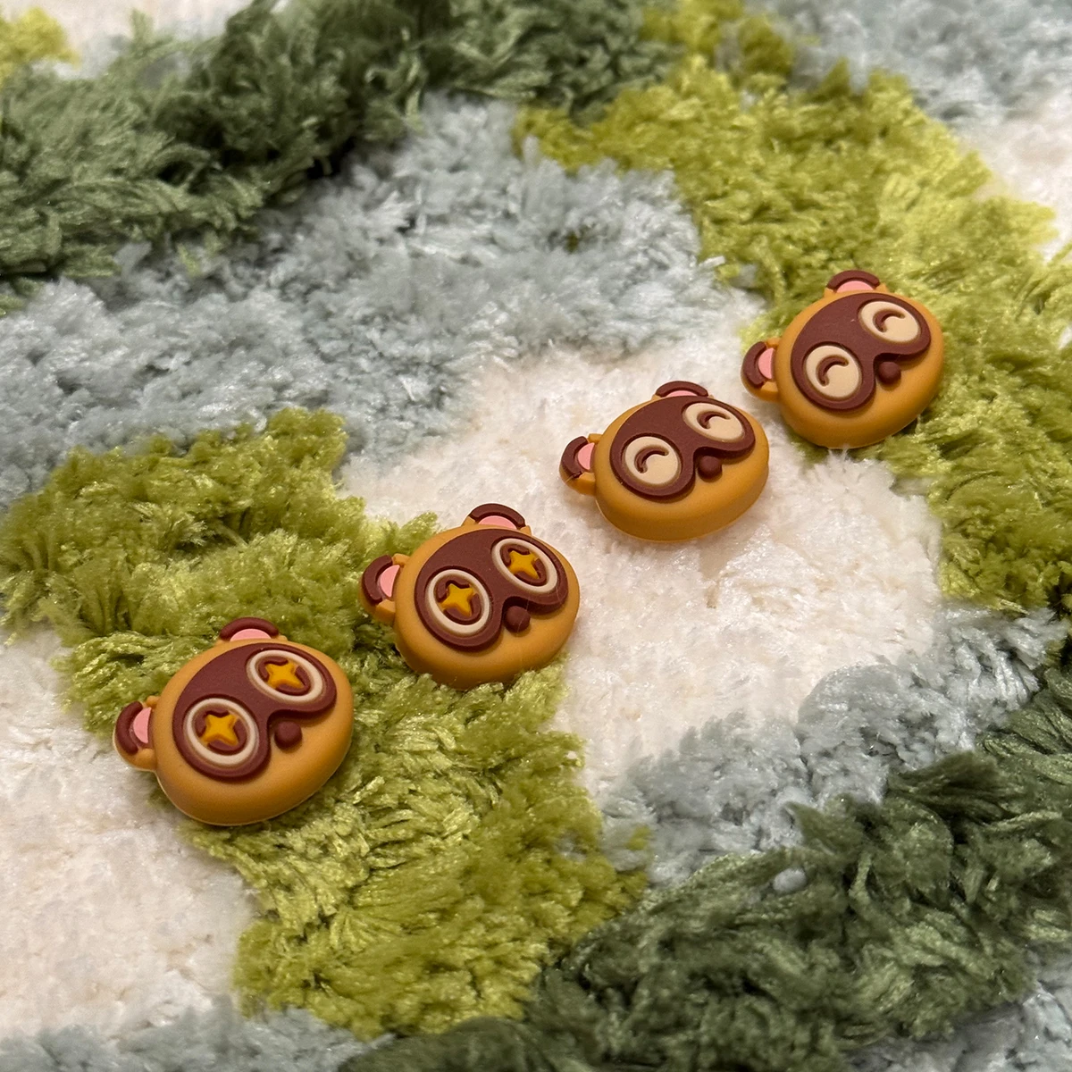 Фото Силиконовые ручки Tanuki-Themed для Nintendo Switch/OLED/Lite/Switch 2 — колпачки для джойстиков в стиле Timmy & Tommy, 4 шт. №3
