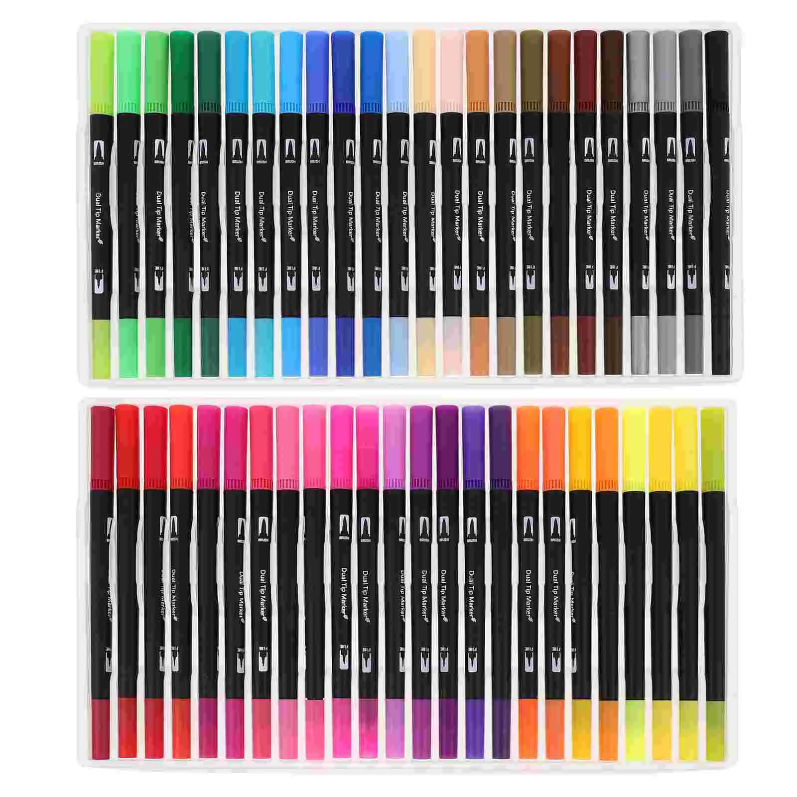 

48pcs Double-headed Marker Pen Double-tip Coloring Markers Drawing Marker Pens