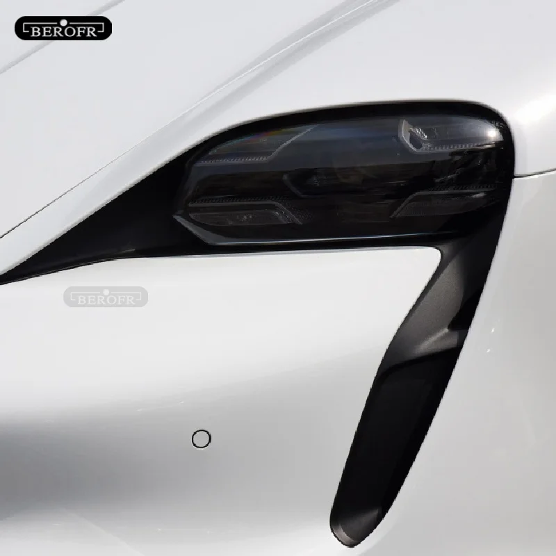 For Porsche 911 718 Cayenne Panamera Macan Taycan Car Headlight Tint Smoked Black Protective Film TPU Sticker Accessories For Porsche 911 718 Cayenne Panamera Macan Taycan Car Headlight Tint Smoked Black Protective Film TPU Sticker Accessories