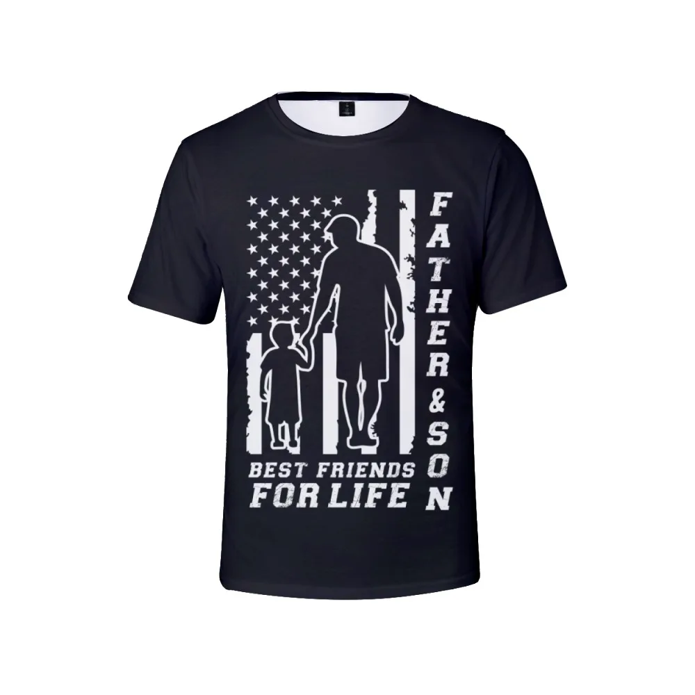 

2022 Father's Day Tshirt Crewneck Short Sleeve Women Men T-shirt Casual Style 3D Unisex Clothes