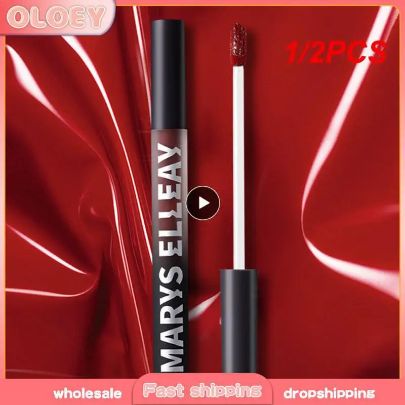 1/2 шт. глазурь для губ макияжа Элегантная зеркальная