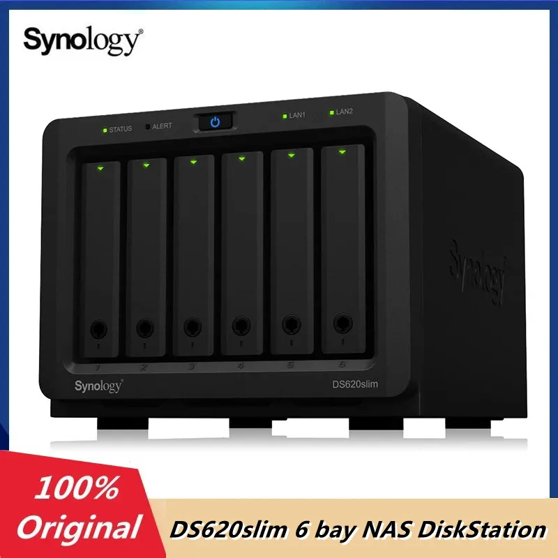 Synology DS620slim 6 bay NAS DiskStation Настольный модуль NAS корпус SAN/NAS система хранения (без дискового устройства)