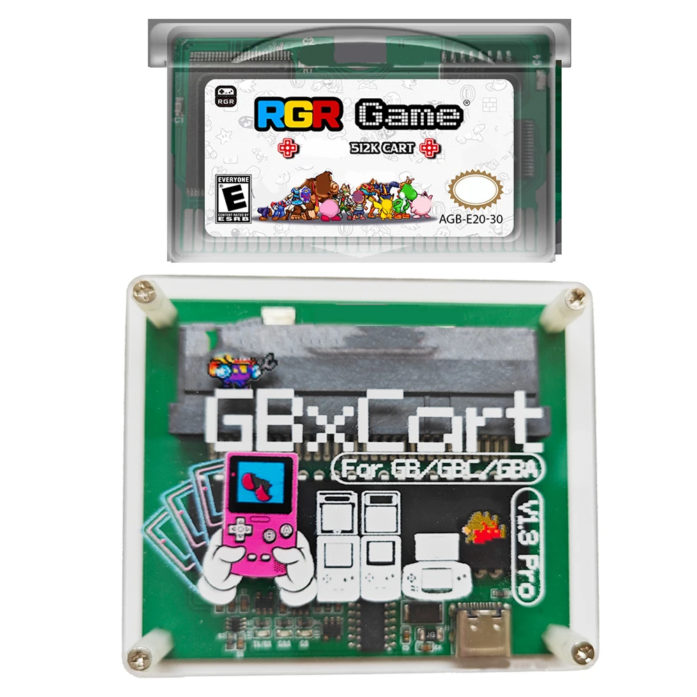 Оригинальный ретро-картридж SONGFINN GBxCart Pro RW с адаптером 512K для GameBoy Color GBA GBC Nintendo