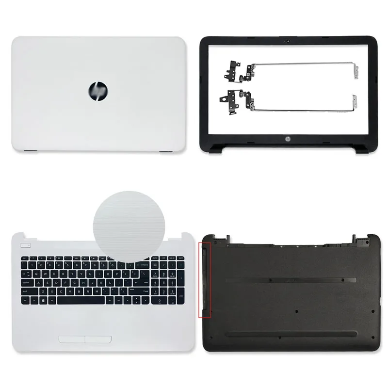 

New For HP 250 255 256 G4 15-AC 15-AF TPN-C125 813926-001 816731-001 Laptop Back Cover Front Bezel Palmrest Bottom Case Hinges