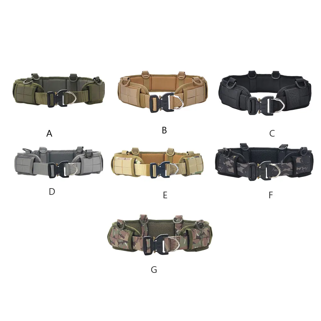 

Men's Belt Outdoor Survival Waistband Breathable Camouflage Adjustable High Strength Training Strap Emergency Supplies