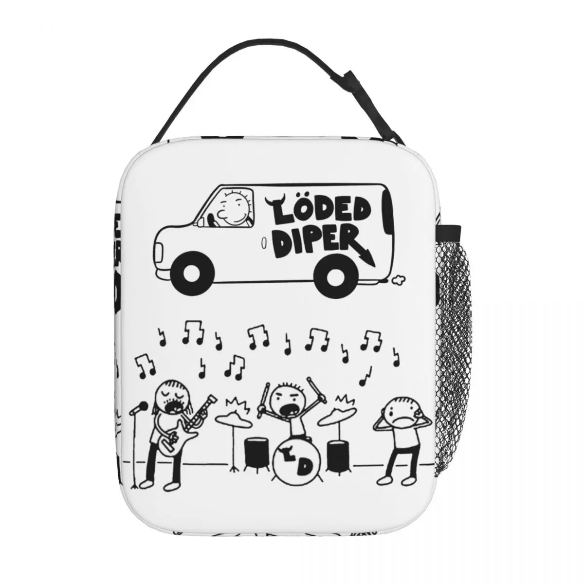 

Loded Diper Van Merch Insulated Lunch Box Diary of a Wimpy Kid Merch Lunch Container All Season Thermal Cooler Bento Box