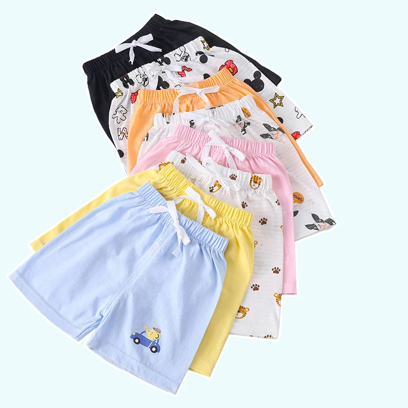 Летние детские шорты карамельных цветов пляжные для детей Повседневные