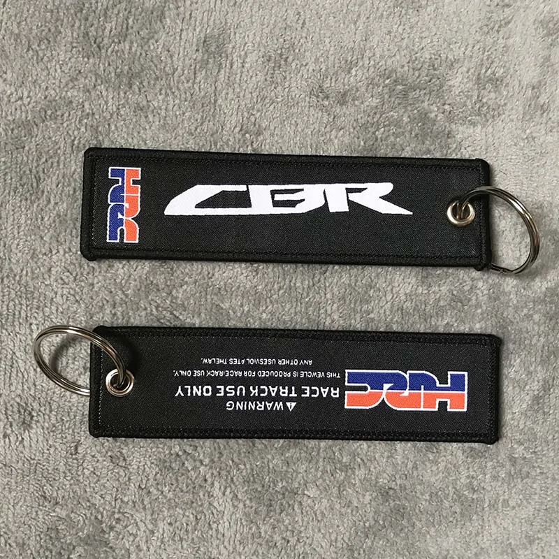 

Изысканный нейлоновый брелок JDM для вышивки CBR, ткацкая бирка, автомобильный брелок для ключей для Honda CIVIC GK5 FD2 HRC, автомобильные аксессуары для мотоциклов