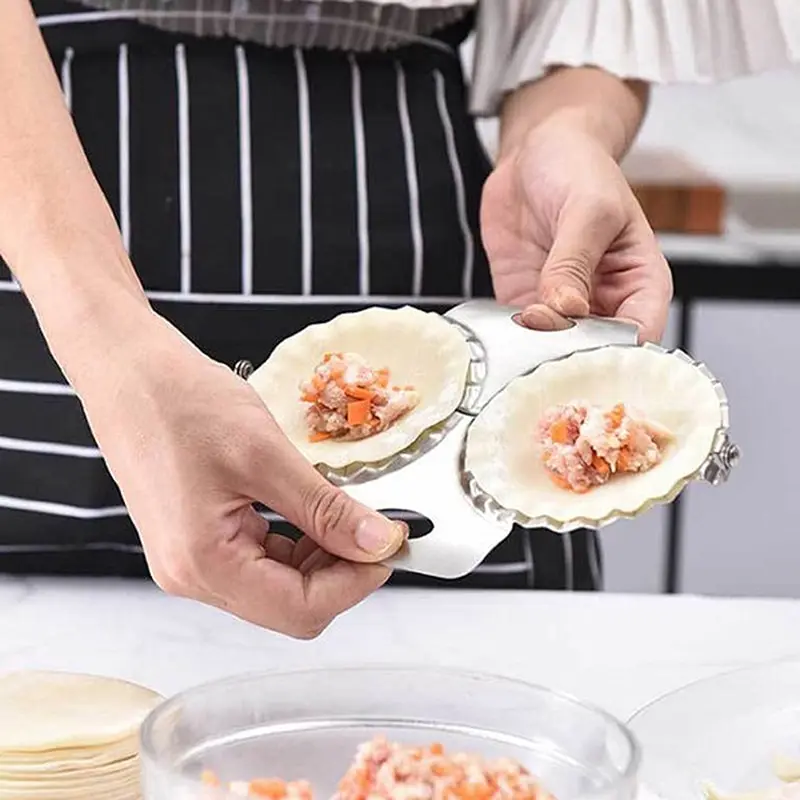 

Устройство для изготовления пельменей с двойной головкой из нержавеющей стали ручные инструменты для изготовления Пельменей
