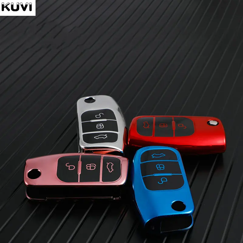 New Soft TPU Car Remote Key Cover Case For Ford Fiesta Focus 2 Ecosport Kuga Escape Falcon B-Max C-Max Eco Sport Galaxy |
