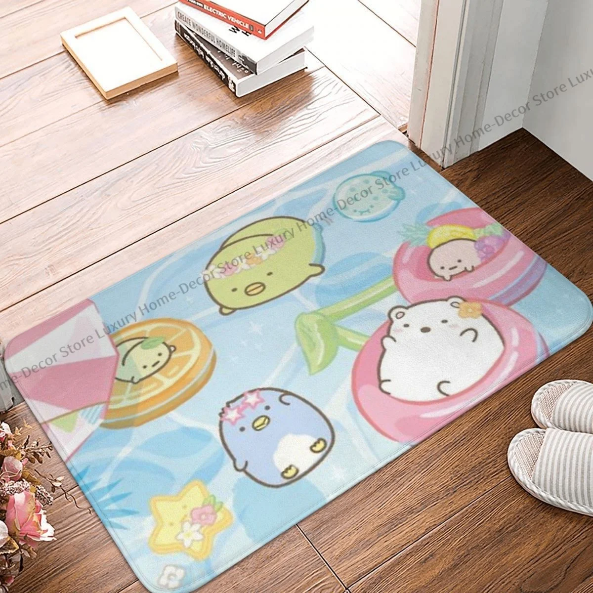 

Нескользящий Придверный коврик Sumikko Gurashi, кухонный коврик для ванной, приветственный коврик, Современный домашний декор