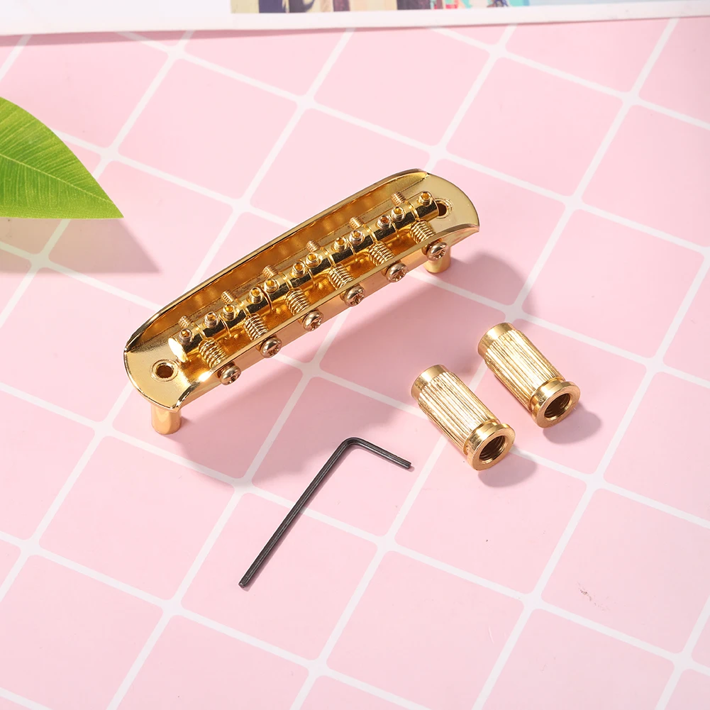 

Мост для гитары, электрическая гитара, регулируемое седло с резьбой, запасные части для музыкального любовника, струнный инструмент, часть