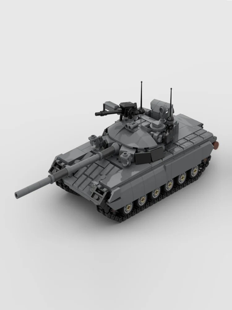 Новый набор из 1268 деталей: Модель военного танка T-80Ud T-80Uk. Конструктор для самостоятельной сборки. Технологичные строительные блоки. Игрушка. Подарок на праздник. (art.: 3920dc76759cf) - 3920dc76759cf