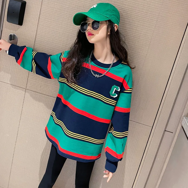 

Футболка с длинным рукавом для девочек 4-14 лет