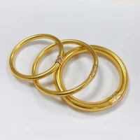 fashion gold color foil glitter bracelet bangles for women luxury hoop earrings female silicone charm gift couple indian jewelry