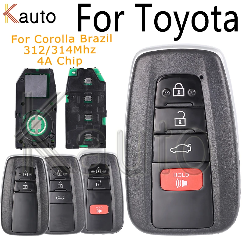 Корпус дистанционного ключа для Toyota Corolla Бразилии Camry 2016 2017 2018 RAV4 2019 чехол