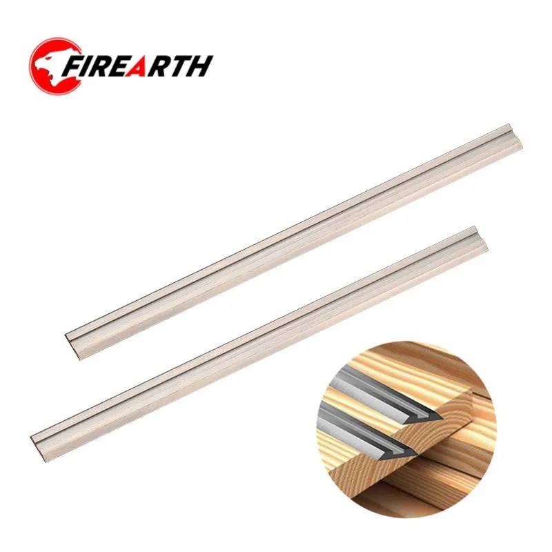 

Firearth 2pcs 82mm Carbide Planer Blade 82x5.5x1.2mm Reversible Wood Planer Knife for Woodworking Machinery Parts