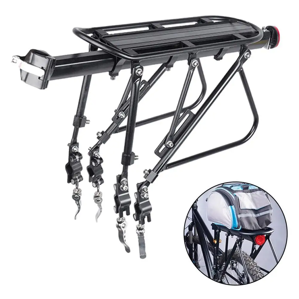 

Багажник для велосипеда, быстросъемная задняя полка, багажные стойки для велосипеда со светоотражающей пленкой, модифицированные детали для горного велосипеда