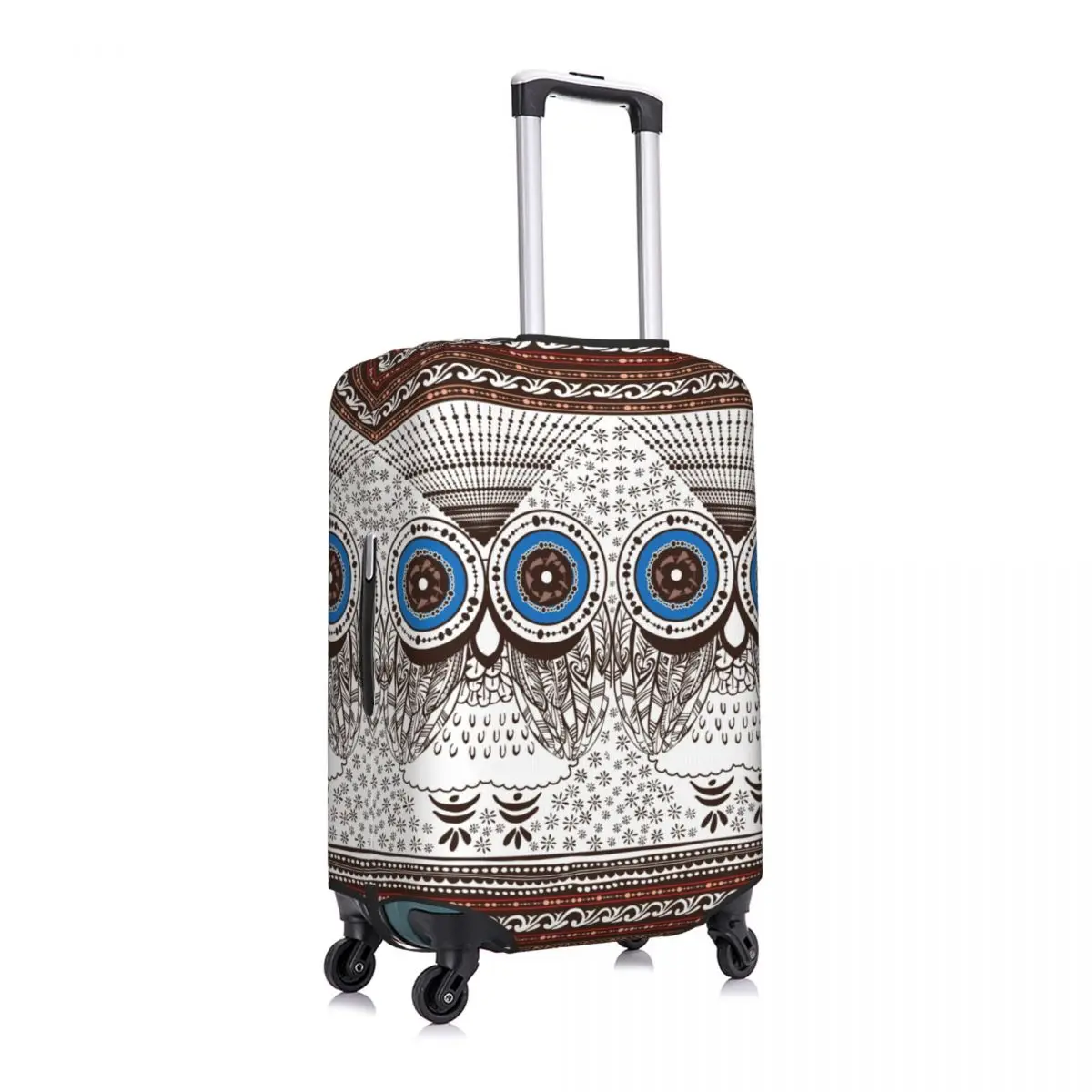 

Motif Horizontales Hibou Luggage Cover Spandex Suitcase Protector Fits 19-21 Inch