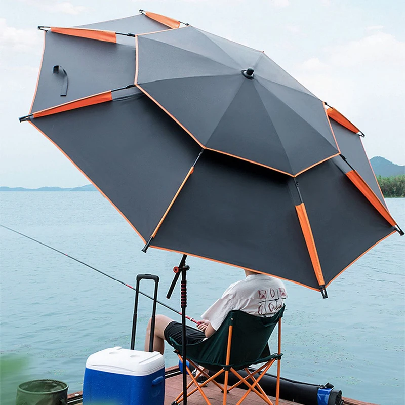 Parasol Fishing Umbrella Outdoor Camping Use Detachable Adjustment Direction Sun Shade Rainproof 2M/2.2M/2.4M