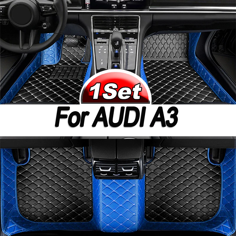 

For AUDI A3 Hatchback/Sportback 2013 2014 2015 2016 2017 2018 Car floor mats Custom foot Pads automobile carpet cover interior