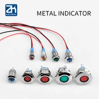 681012161922mm metal indicator led power waterproof signal light 12v24v220v