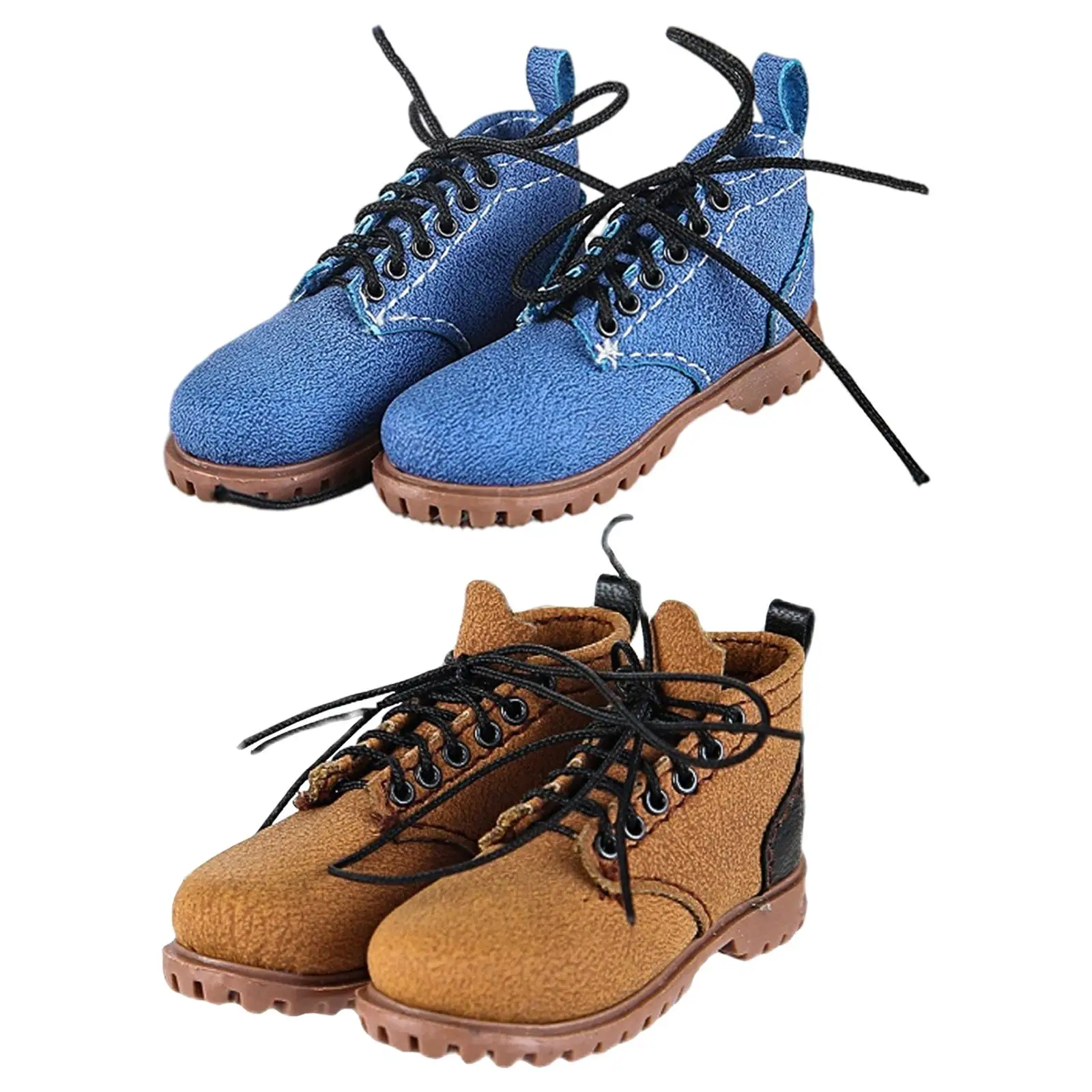 

1 Pair 1/6 Scale Boots Retro Casual for Male Doll Model Accessories